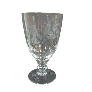 Electra Arcadia Iced Tea Footed Hand Blown Discontinued Glass Goblet Water Wine